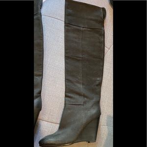 COPY - Great ASH Women's Over-The-Knee Wedge Leat…